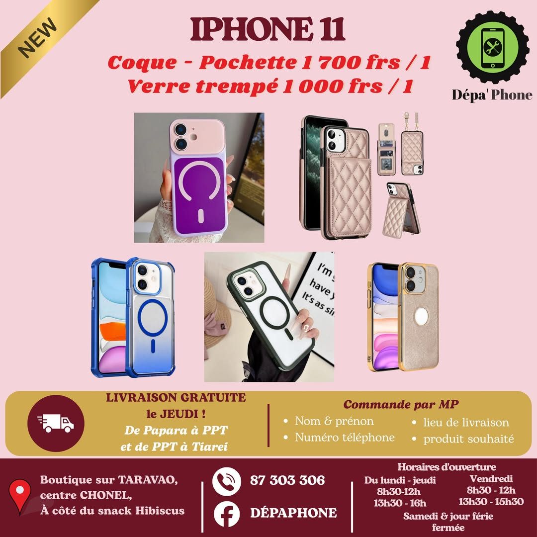 Coques et pochettes pour iPhone 11